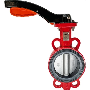 Затвор дисковый поворотный REON Ду125 Ру16 EPDM RSV84RED корпус - чугун, диск - нержавеющая сталь, рукоятка в Курске