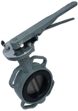 Затвор дисковый поворотный ABRA Ду200 Ру16 BUV-VF863D, межфланцевый, корпус - чугун, диск - нержавеющая сталь, рукоятка, NBR в Курске